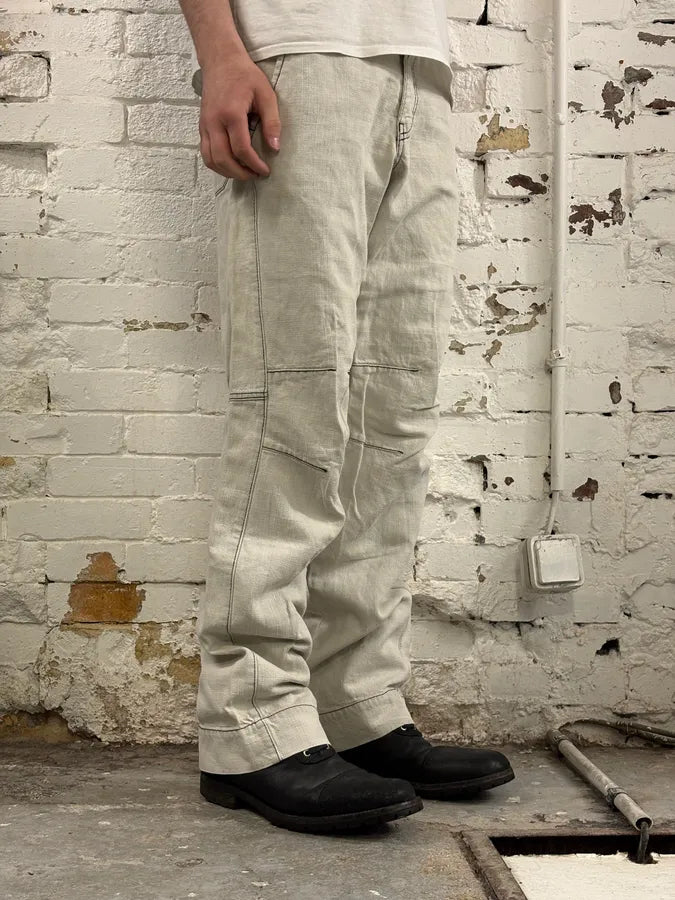2000s Armani Tweed Light White Cozy Pants LmPNxmJ 2
