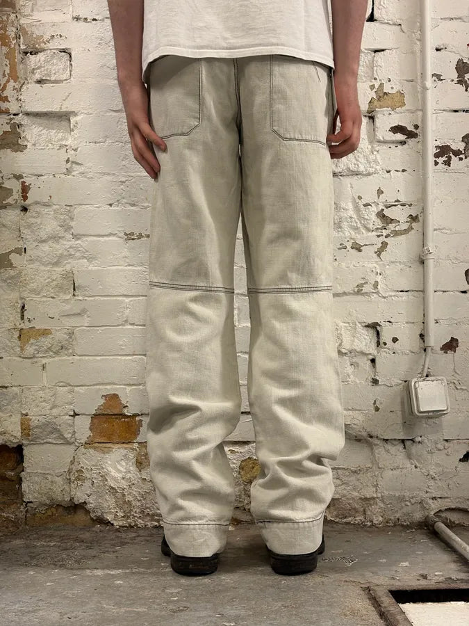 2000s Armani Tweed Light White Cozy Pants LmPNxmJ 3
