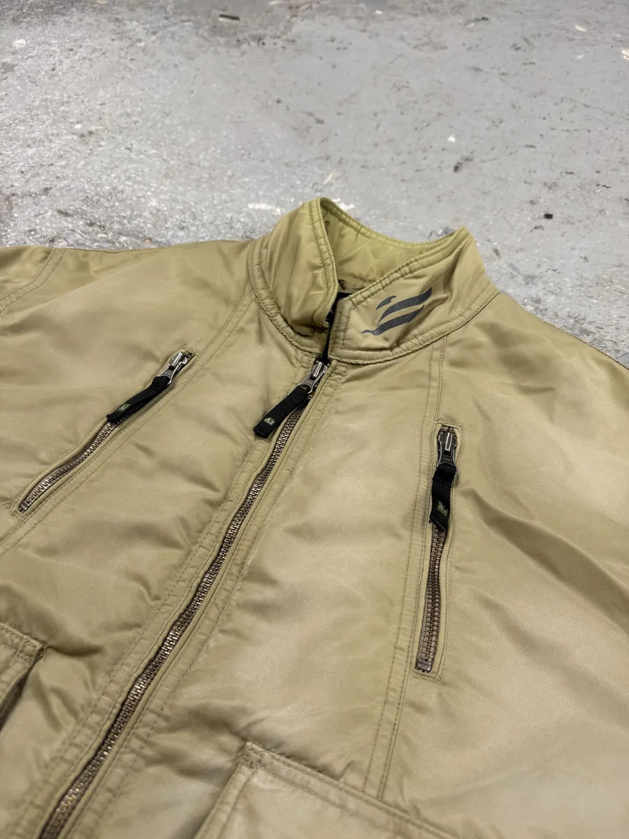 2000s Armani Utility Drift Faded Bomber Jacket AiEKEIR 10