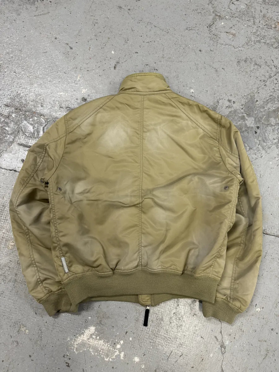 2000s Armani Utility Drift Faded Bomber Jacket AiEKEIR 2
