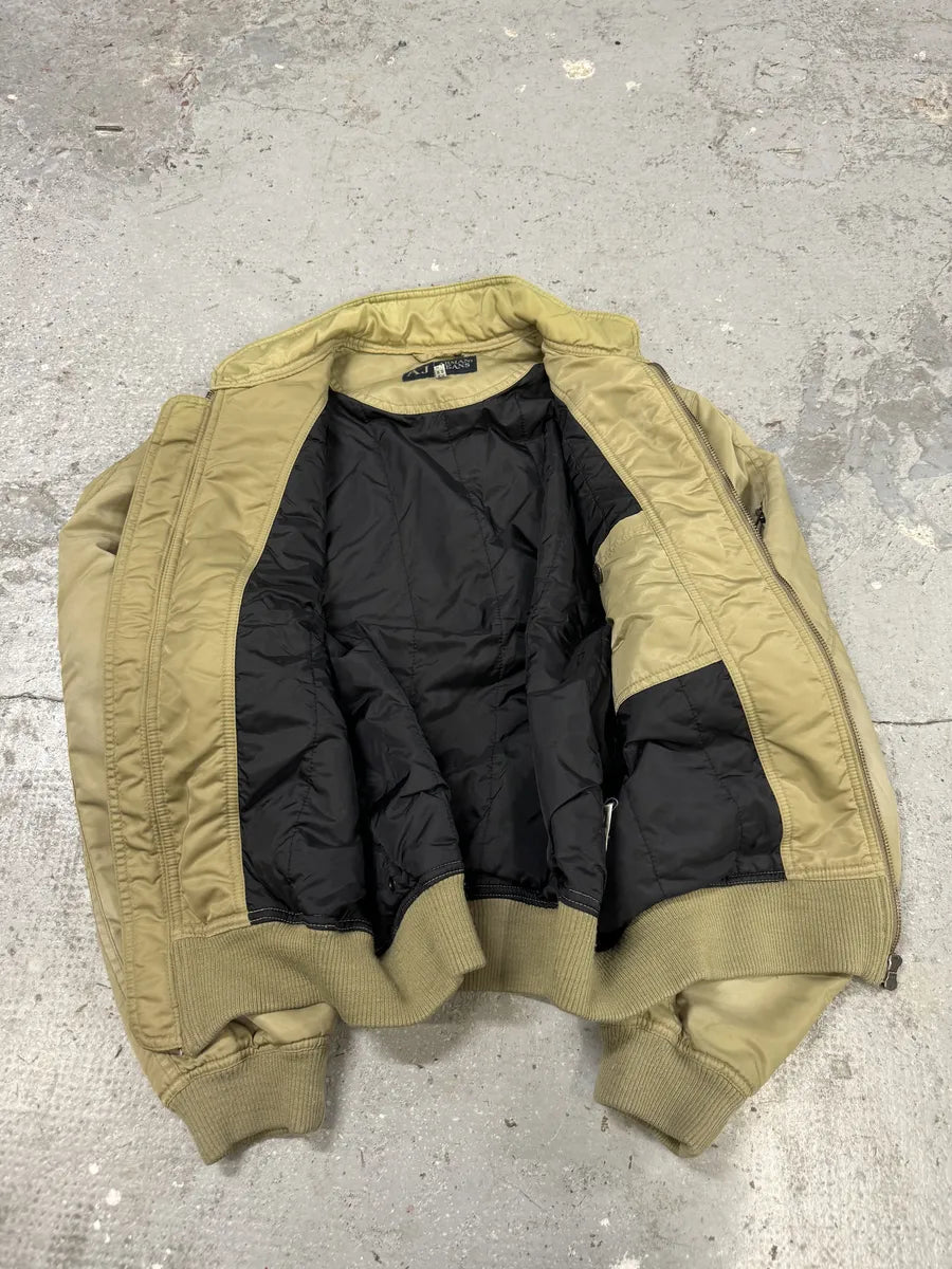 2000s Armani Utility Drift Faded Bomber Jacket AiEKEIR 8