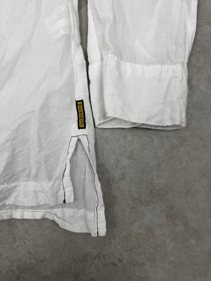 2000s Armani White Tagged Shirt nlspqFM 8