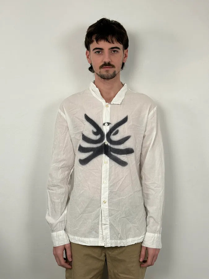 2000s Armani White Tagged Shirt nlspqFM 1