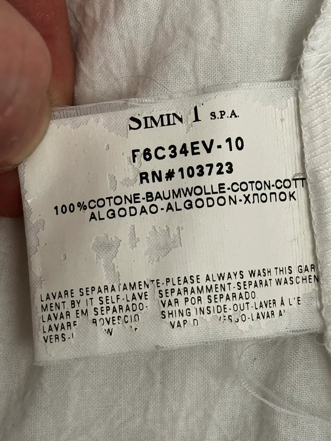 2000s Armani White Tagged Shirt nlspqFM 10