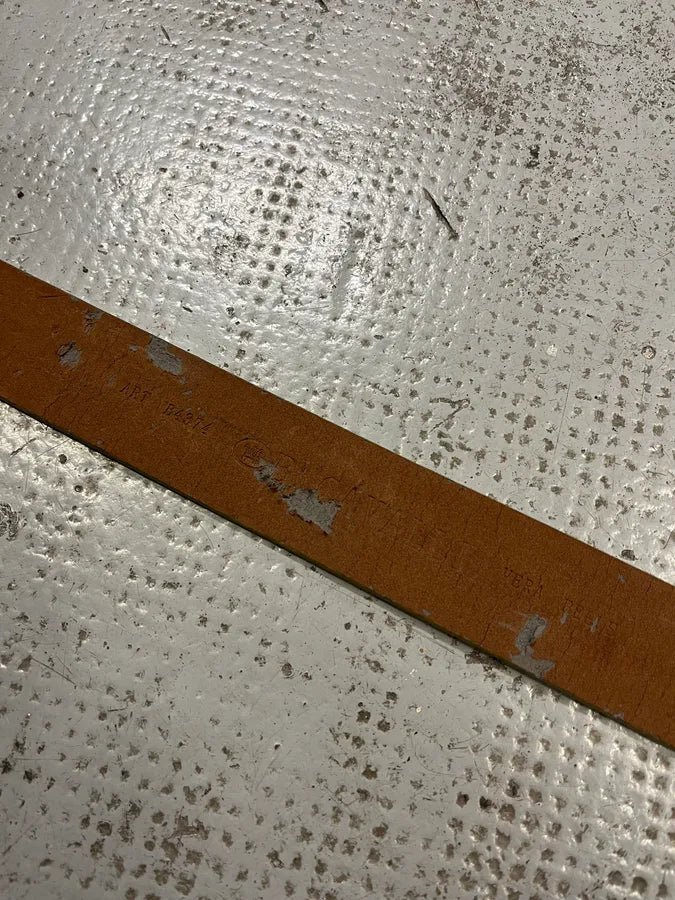 2000s Artisanal Crocodile Skin Buckle Leather Belt psiUSnu 8