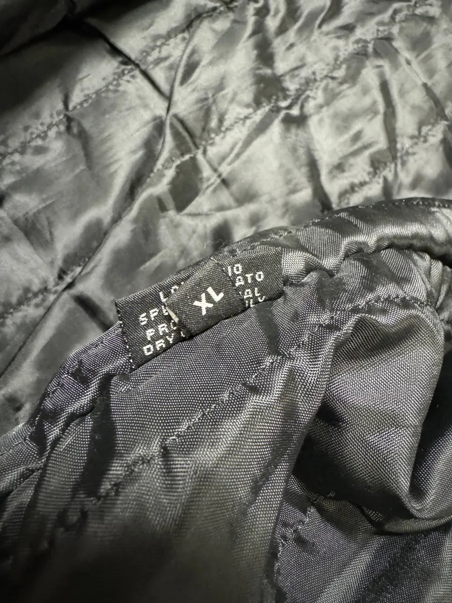 2000s Artisanal Grey Eroded Leather Jacket vZMlgLN 6