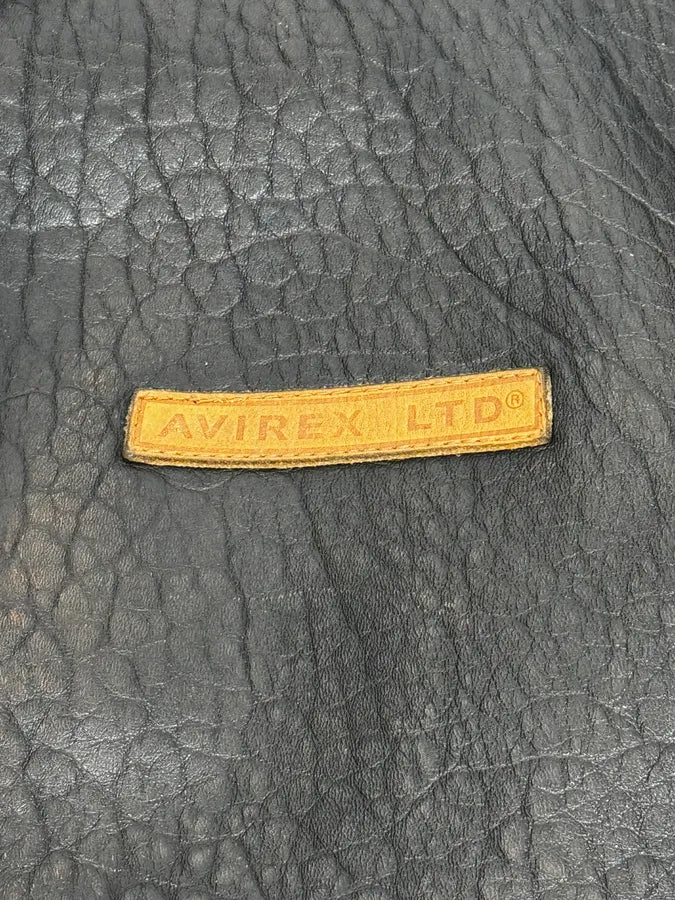 2000s Avirex Brown Pilot Aviator Bomber Jacket SoDOrBA 10