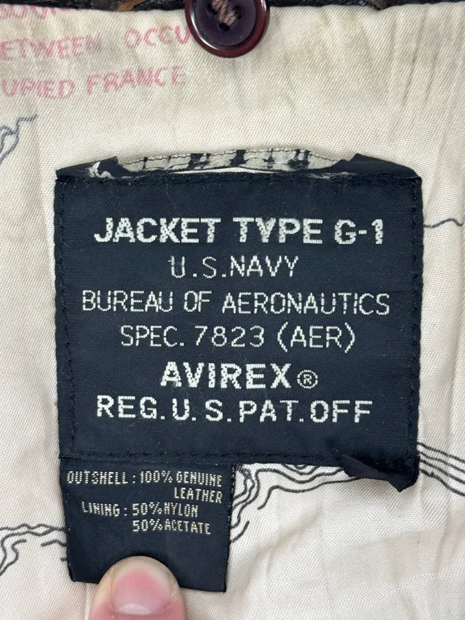 2000s Avirex Brown Pilot Aviator Bomber Jacket SoDOrBA 13