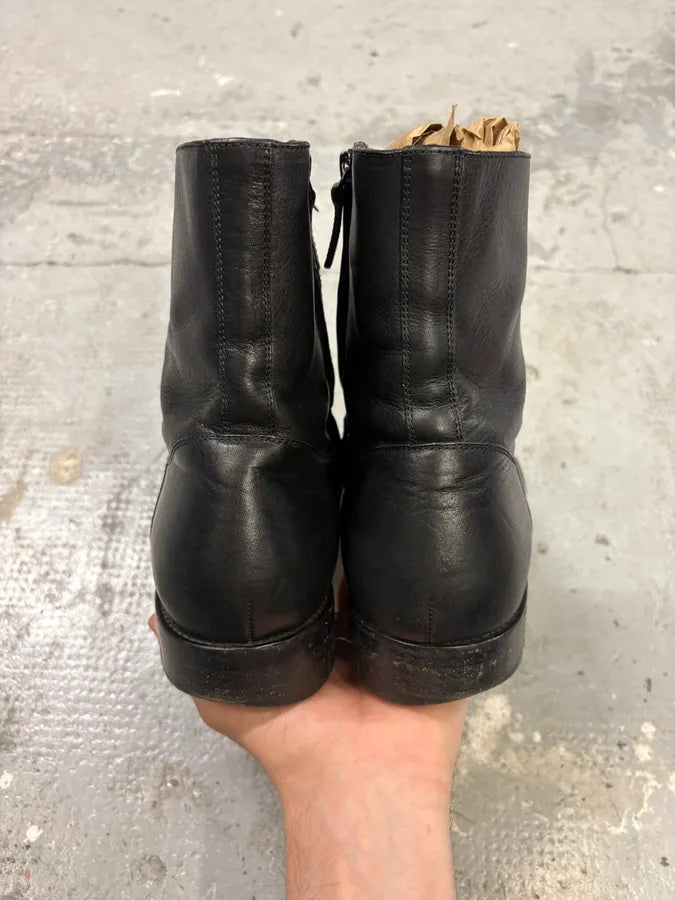 2000s Balenciaga Black Leather Ankle Boots (42eu/us8.5) ycPIZtS 6
