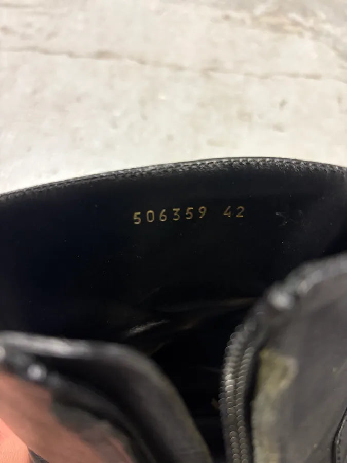 2000s Balenciaga Black Leather Ankle Boots (42eu/us8.5) ycPIZtS 8