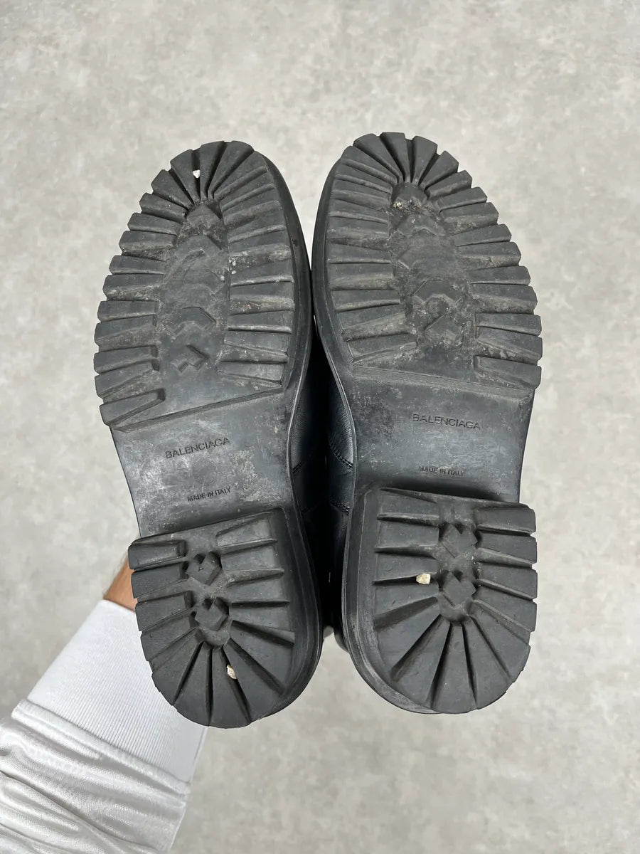2000s Balenciaga Black Leather Low Boots JCIMFqv 6