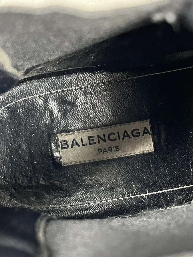 2000s Balenciaga Black Leather Low Boots JCIMFqv 8