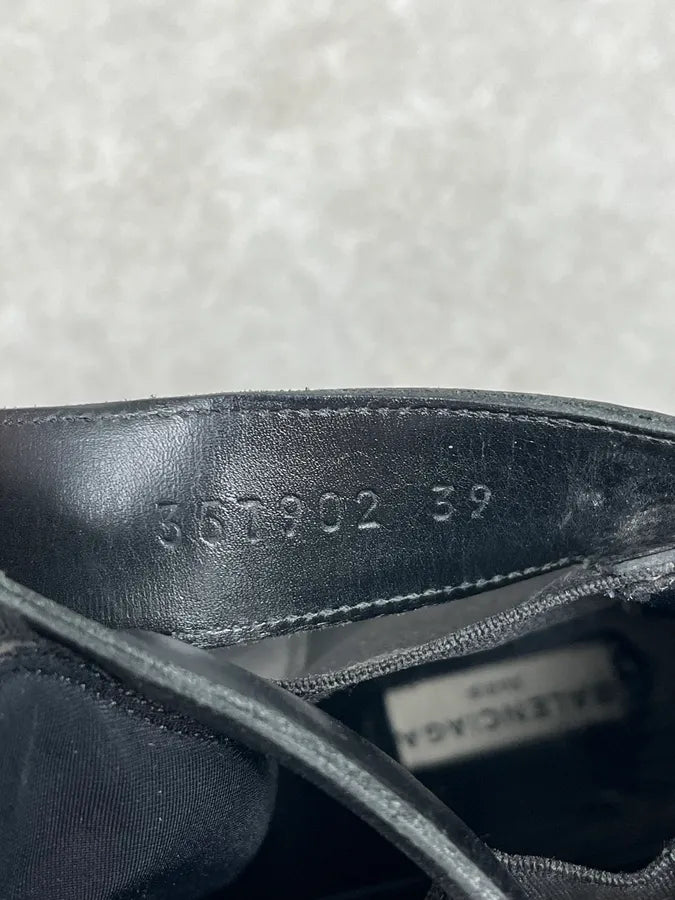 2000s Balenciaga Black Leather Low Boots JCIMFqv 9