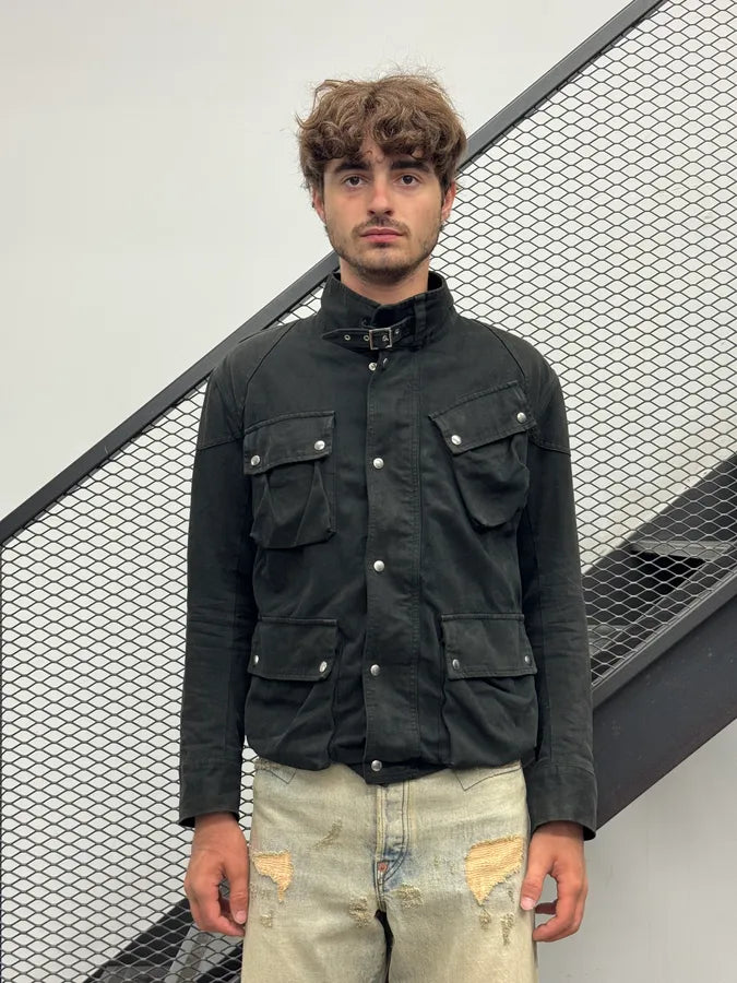 AW2004 Balenciaga Black Multi-Pocket Jacket by Nicolas Ghesquière gwylPbI 0