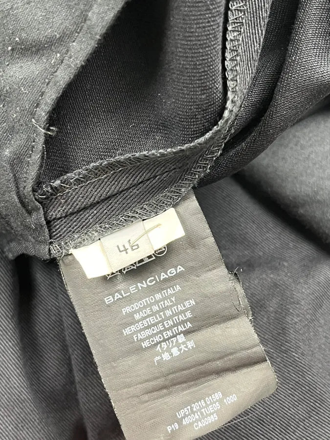 AW2016 Balenciaga Black Cozy Large Pants TGyyUBg 14