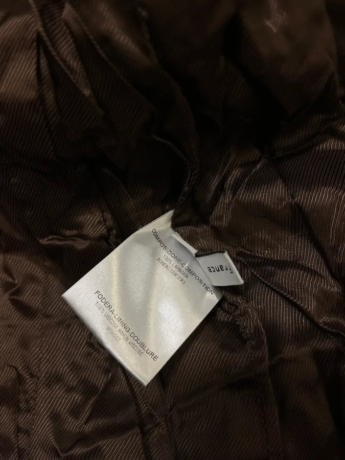 2000s Balenciaga Brown Leather Bomber Jacket jTUDrpy 11