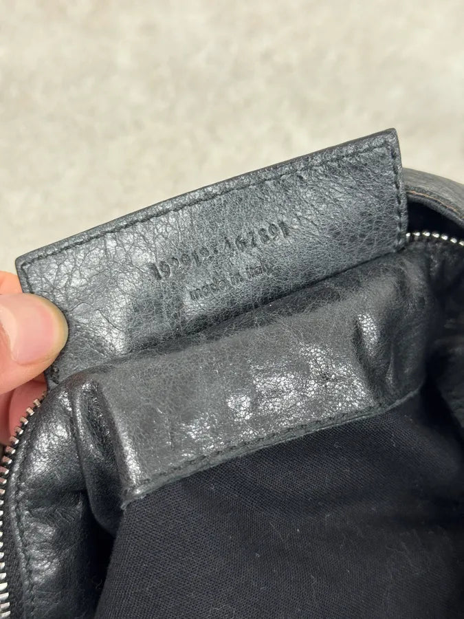 2000s Balenciaga City Black Leather Rope Backpack qtaTlms 12