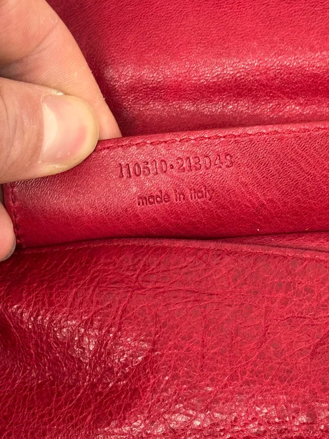 2000s Balenciaga City Red Leather Shoulder Bag atCkMqQ 4