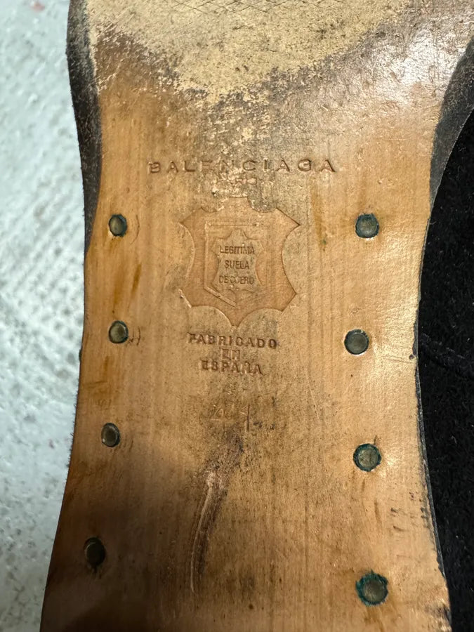 2000s Balenciaga Floral Black Suede Leather Boots eNmPPyZ 5