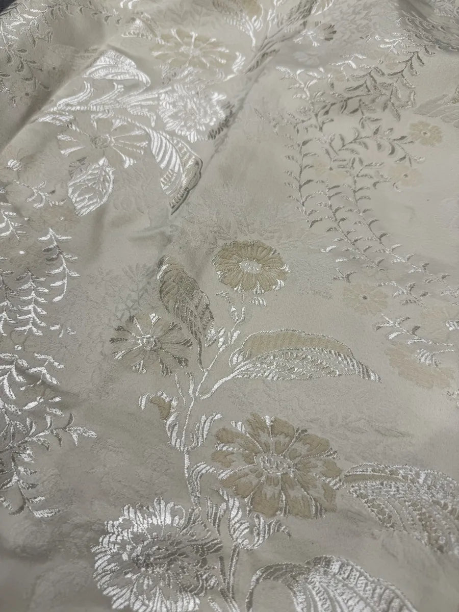 2000s Balenciaga Flowers Cream Beige Skirt uGNaNgQ 3