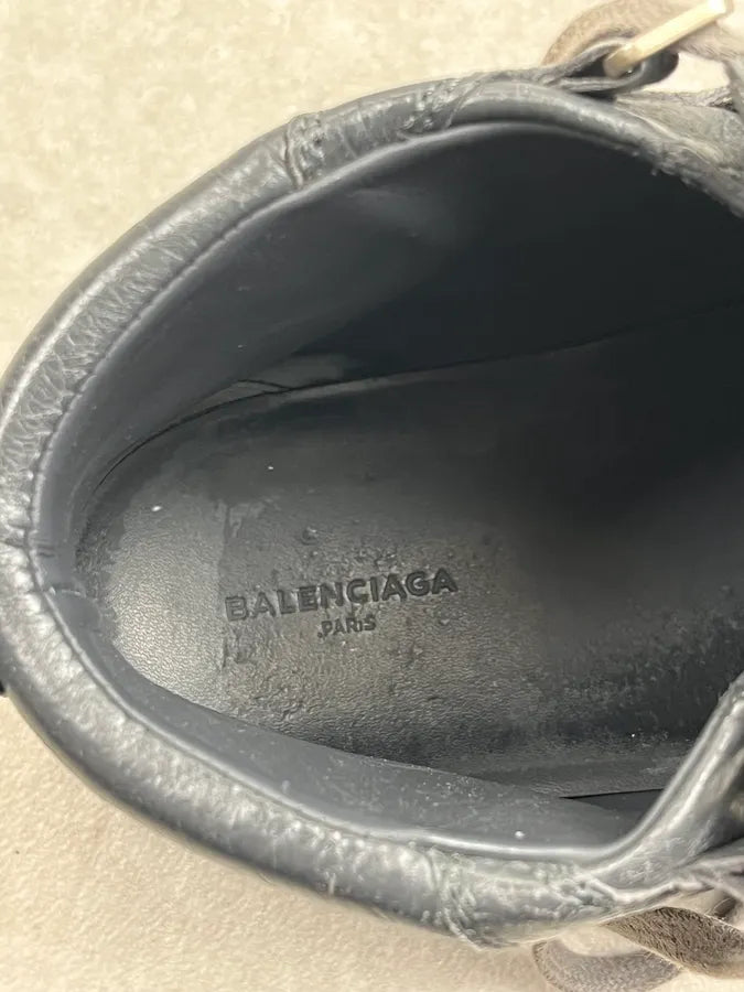 2000s Balenciaga Grey Arena High Leather Top Sneakers BeVZIGM 7