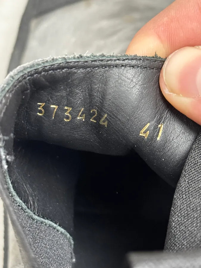 2000s Balenciaga Grey Pure Leather Boots anECeaW 7