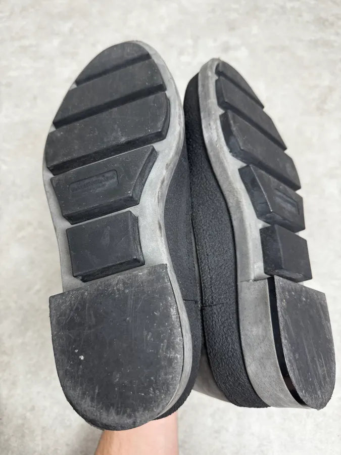 2000s Balenciaga Grey Pure Leather Boots anECeaW 5