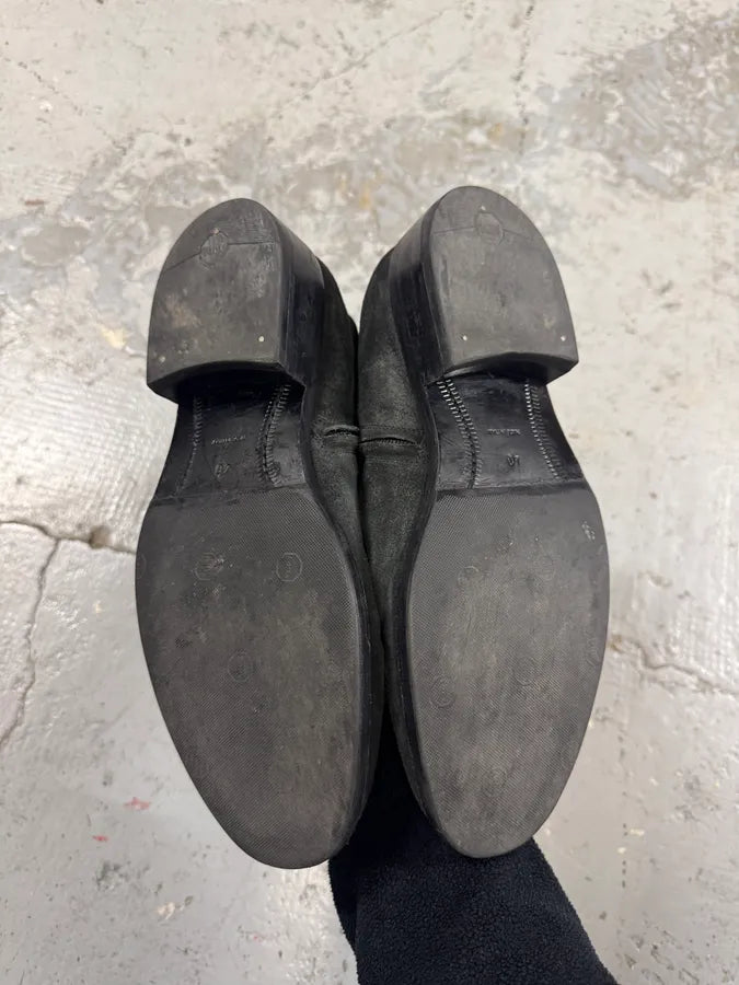 2000s Balenciaga Grey Suede Leather Ankle Boots oeZZxqK 5