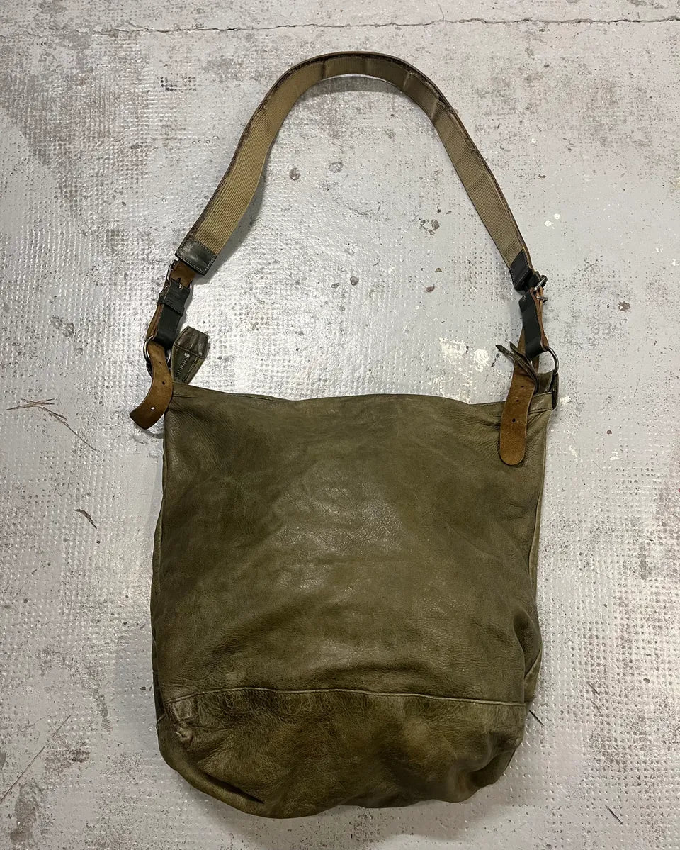 2000s Balenciaga Khaki Leather Multi-Pocket Shoulder Bag szuXXha 7