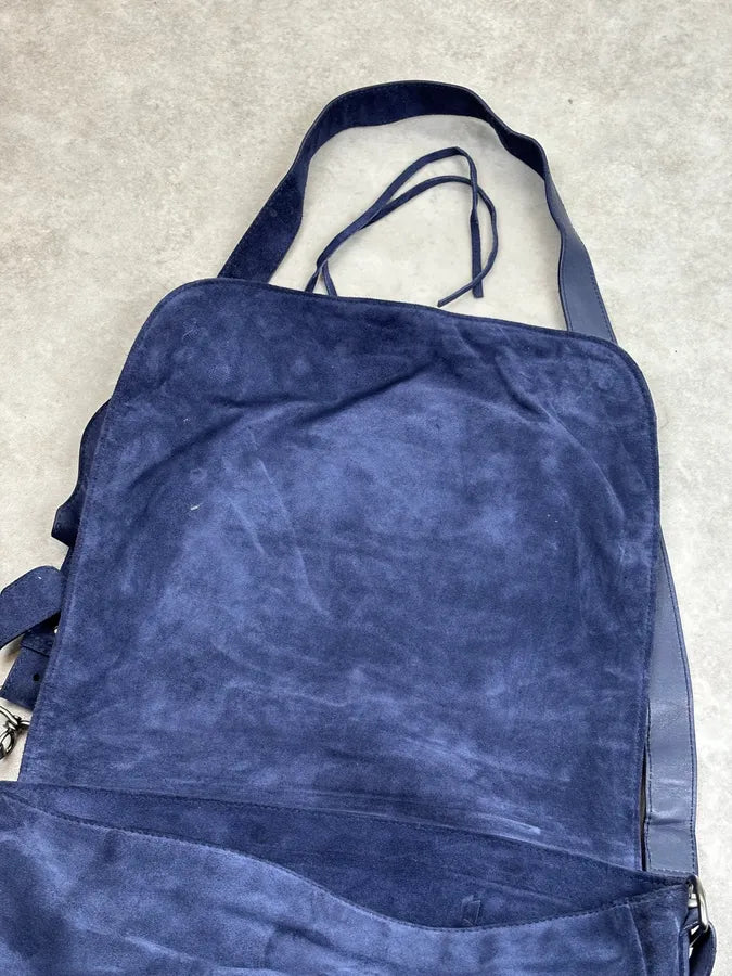 2000s Balenciaga Navy Denim City Shoulder Bag udfGFJj 7