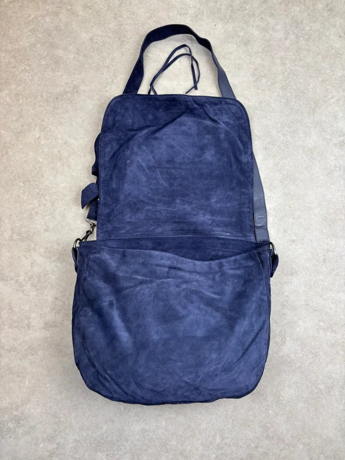 2000s Balenciaga Navy Denim City Shoulder Bag udfGFJj 8