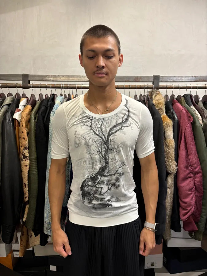 2000s Balenciaga Original Tree White T-Shirt uYseOIJ 1