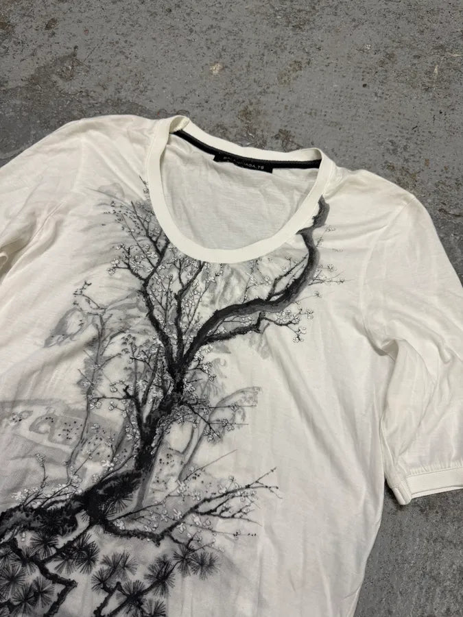 2000s Balenciaga Original Tree White T-Shirt uYseOIJ 3