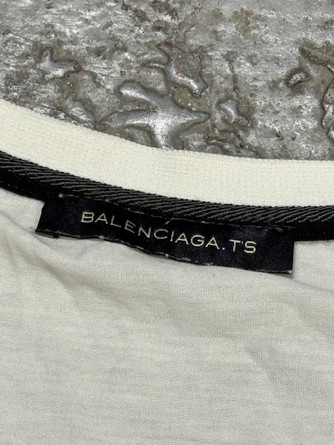 2000s Balenciaga Original Tree White T-Shirt uYseOIJ 8