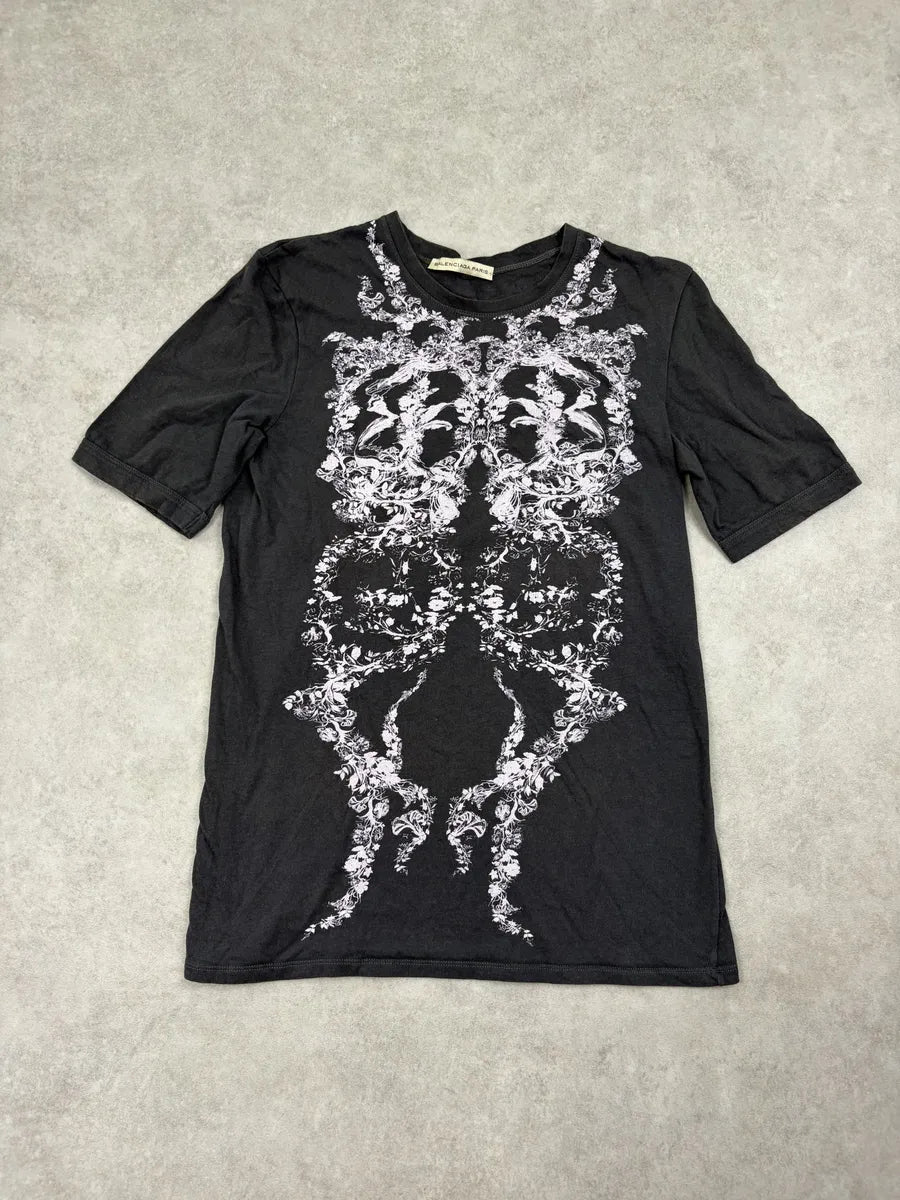 2000s Balenciaga Ornamental Garden Bones T-Shirt qPyXkCY 0