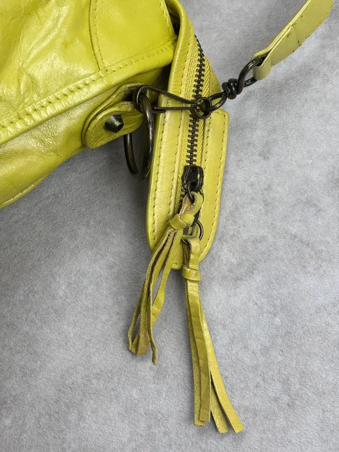 Balenciaga Yellow Leather City Handle Bag poKsKyf 15