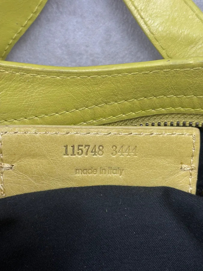 Balenciaga Yellow Leather City Handle Bag poKsKyf 19