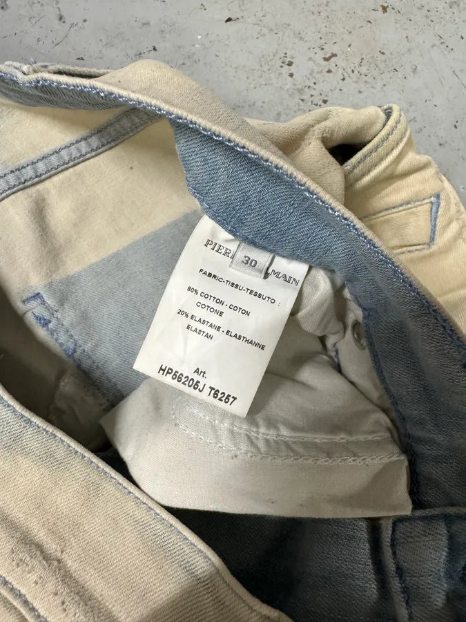 2000s Balmain Biker Reinforced Bleached Jeans XmiidyO 10