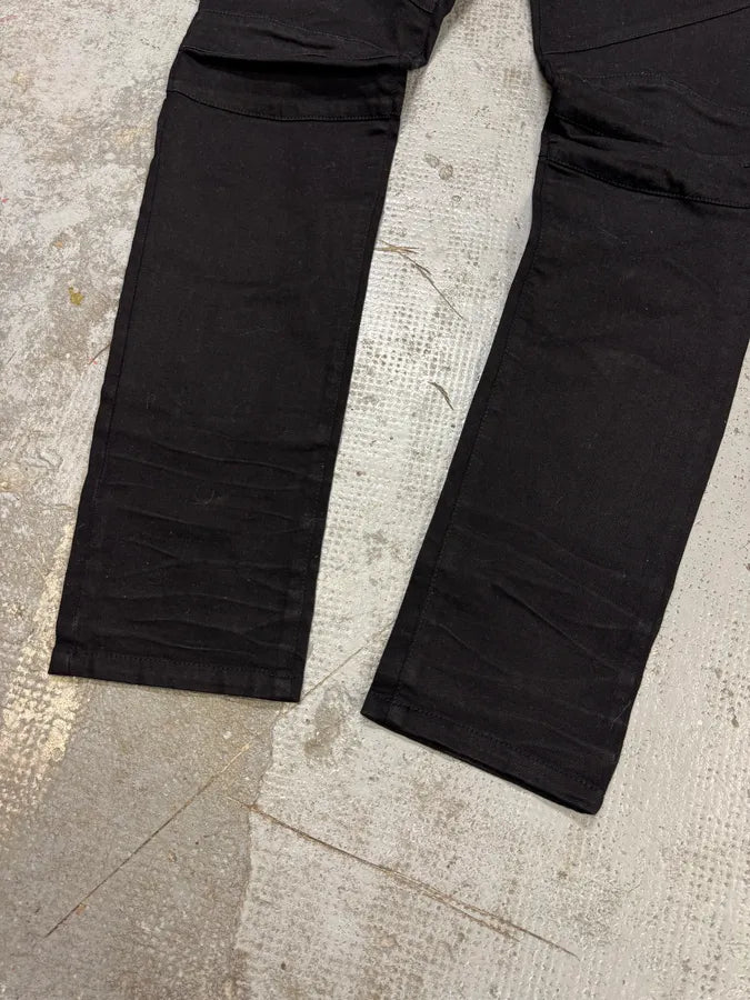 2000s Balmain Black Avant-Garde Denim Jeans QsmMKPe 3