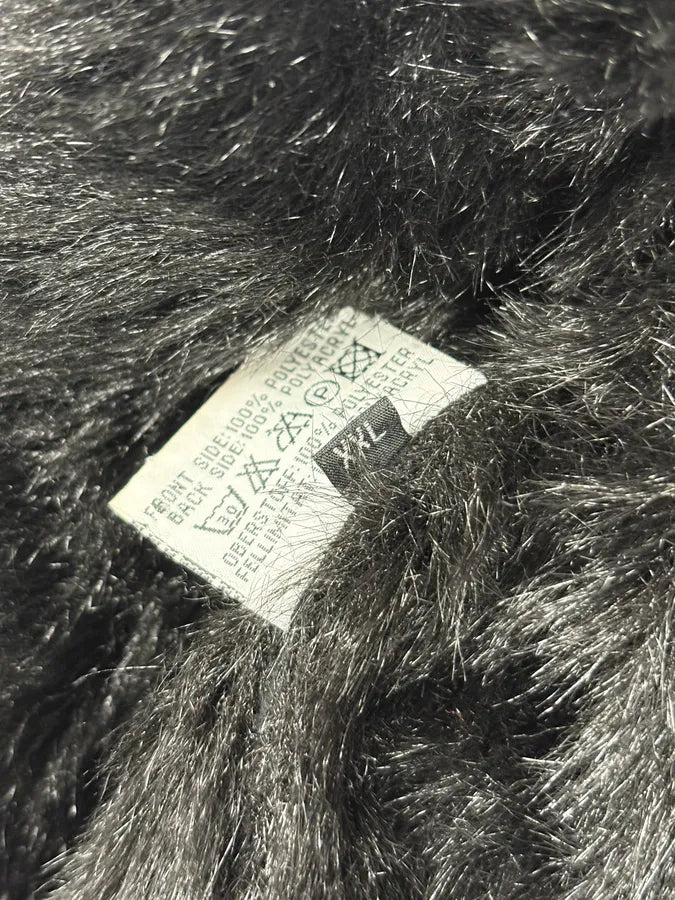 2000s Balmain Black Faux Fur Classy Jacket lsTKXoz 8