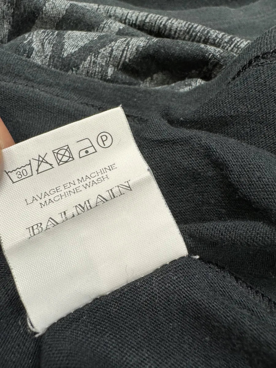 2000s Balmain Black Graphic Elephant T-Shirt ctSypDA 6