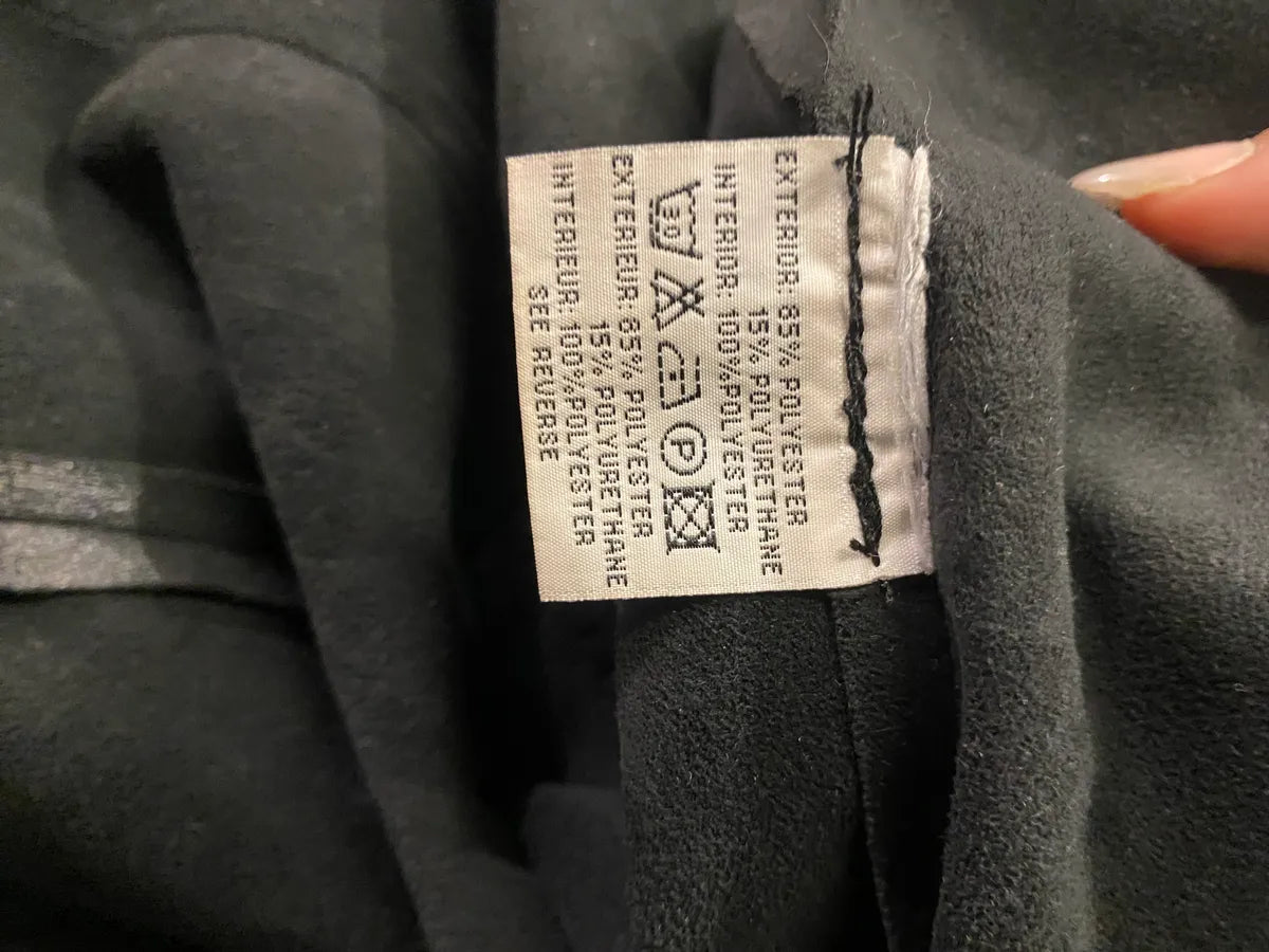 2000s Balmain Black Faux Leather Trench Coat dEpVXUi 8