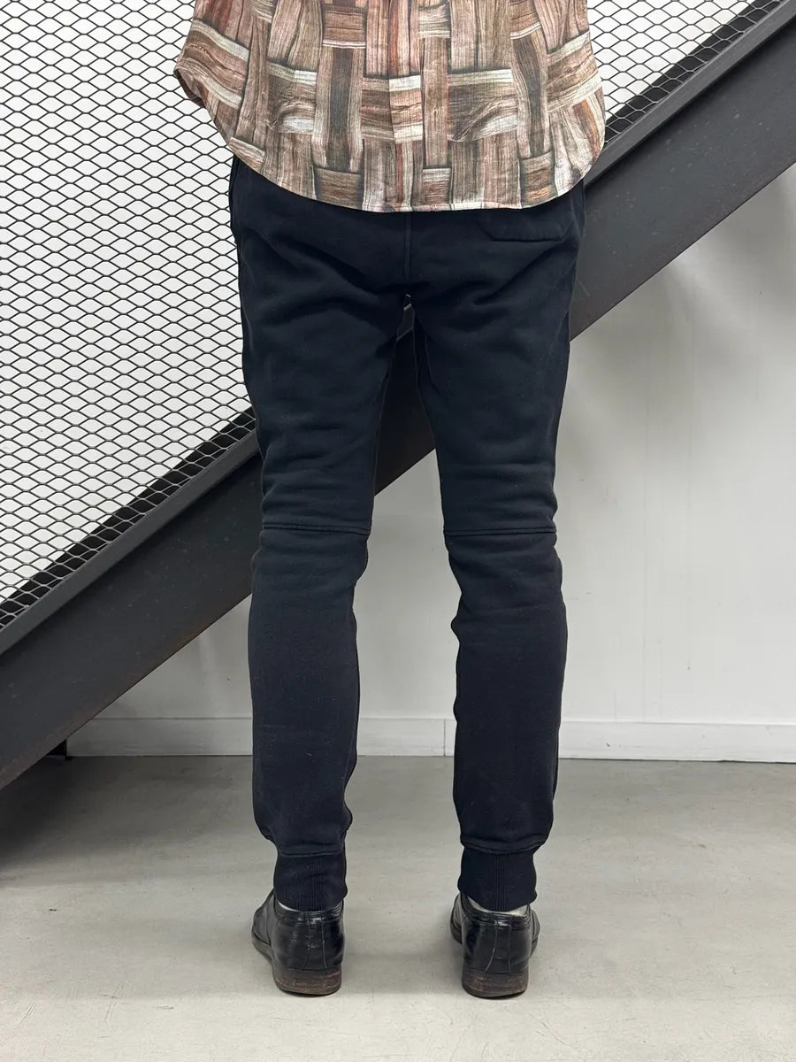 AW2016 Balmain Black Slim Jogger Pants EXRaAsd 3