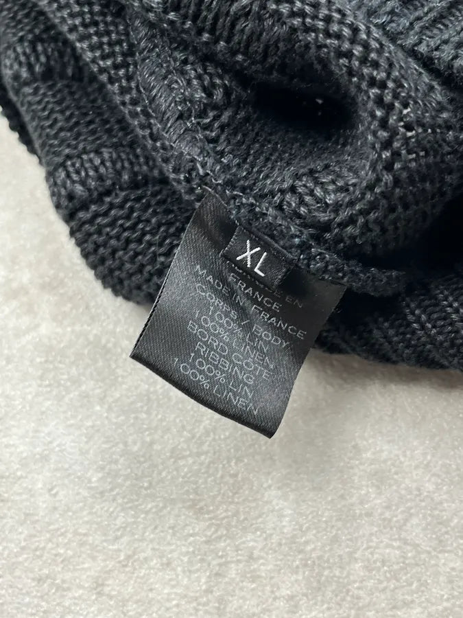 AW2018 Balmain Black Faded Wool Buttoned Signature Ribbed Sweater iHrgFjO 9