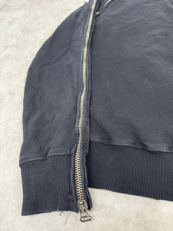 2010s Balmain Black Zip-Shoulder Distressed Sweater IJTgfvO 8