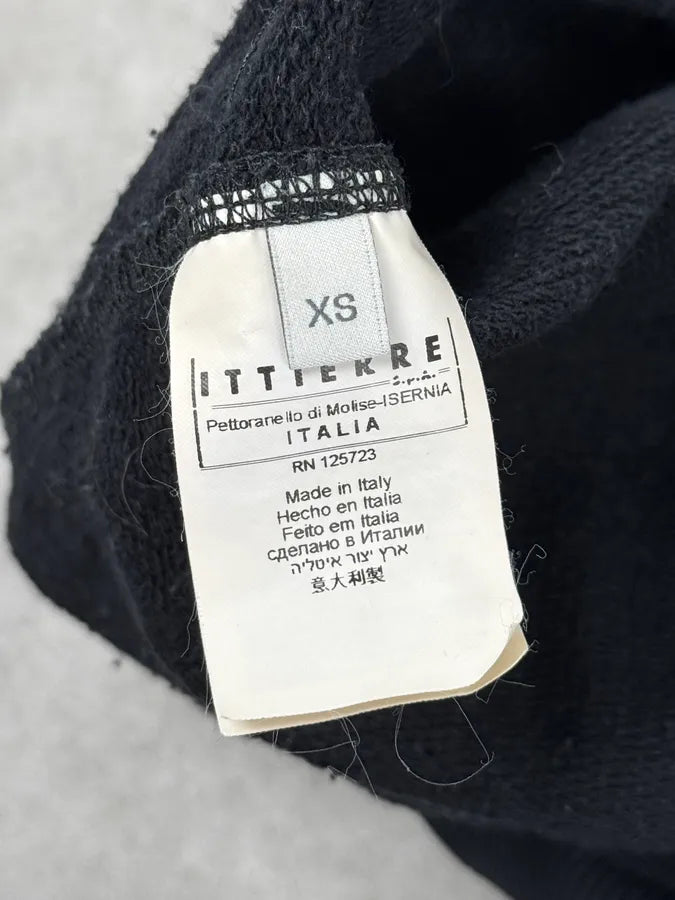 2010s Balmain Black Zip-Shoulder Distressed Sweater IJTgfvO 11