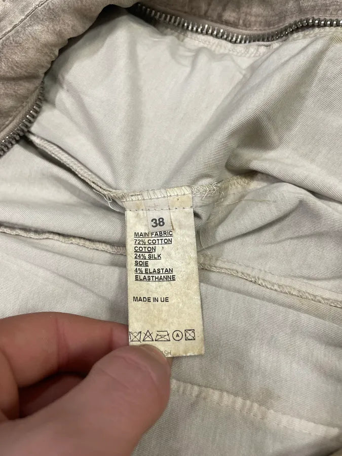 2000s Balmain Bondage Beige Suede Dress (S) 6