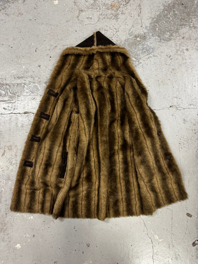 2000s Balmain Fake Fur Reversible Long Coat RVuhOaJ 10