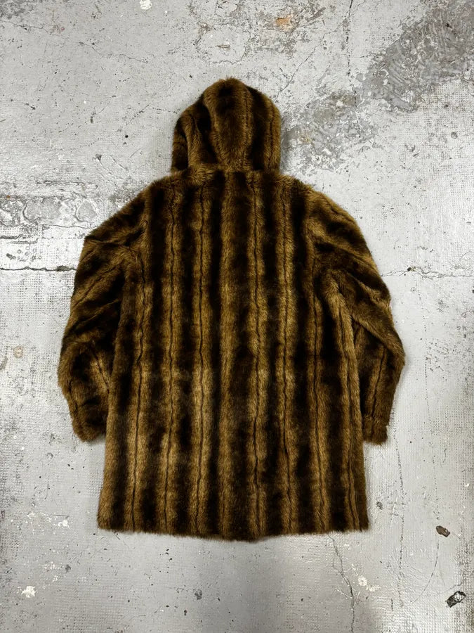 2000s Balmain Fake Fur Reversible Long Coat RVuhOaJ 7