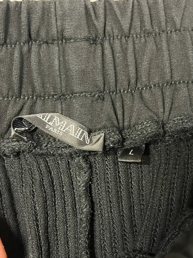 2000s Balmain Full Zip Black Joggers sKcCrMJ 10